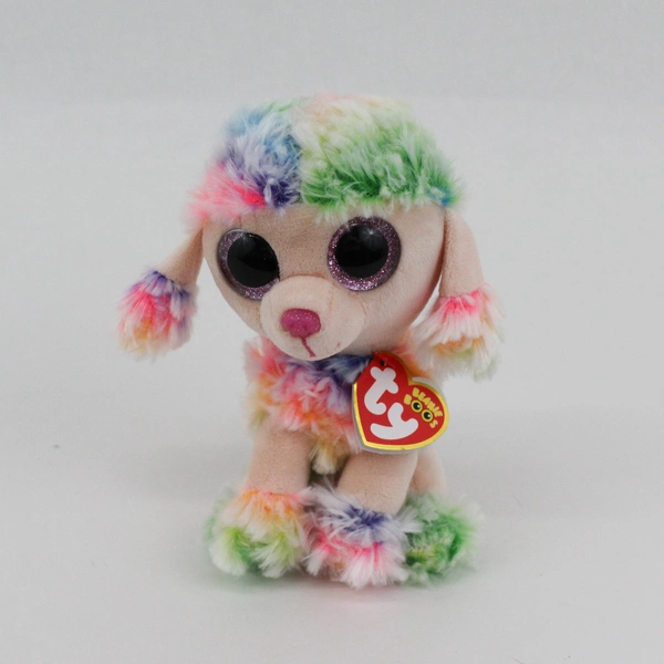 2022 Ty Beanie Boos Rainbow Poodle 6" Plush w/Tag