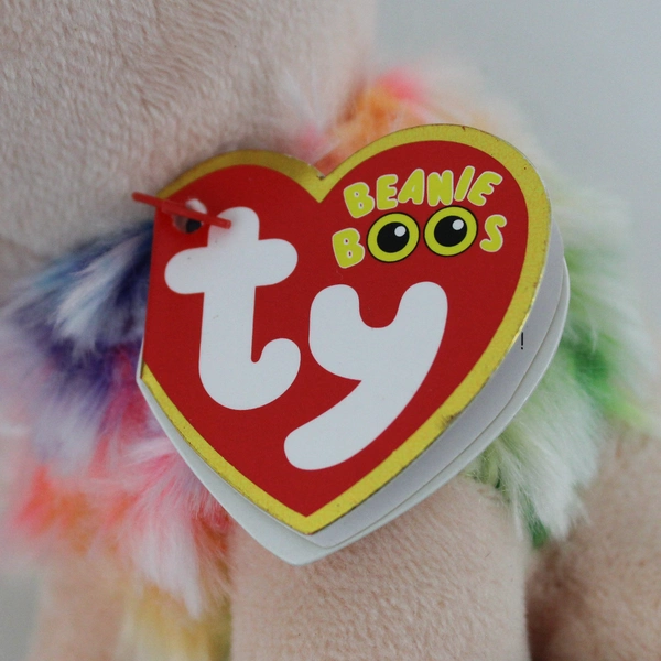 2022 Ty Beanie Boos Rainbow Poodle 6" Plush w/Tag