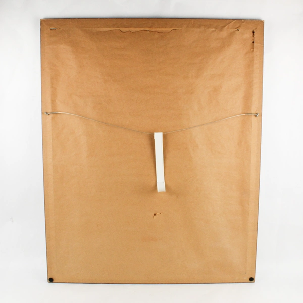 Original Watercolor Abstract Landscape Canyon Scene Framed