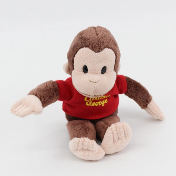 Gund Curious George Plush 9" Red Shirt