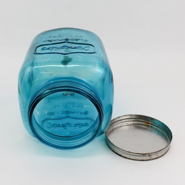 VTG Aqua Blue Yorkshire Glassware 2 Gallon Drink Dispenser With Lid & Spout