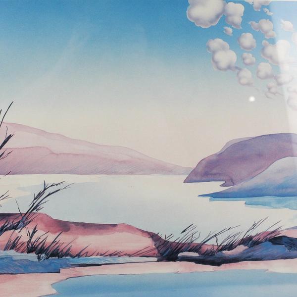 Framed & Matted Landscape Print Rosalinda Ramos 30.25x24.5 American Modernism