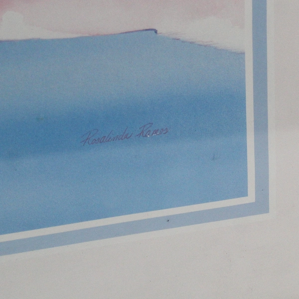 Framed & Matted Landscape Print Rosalinda Ramos 30.25x24.5 American Modernism