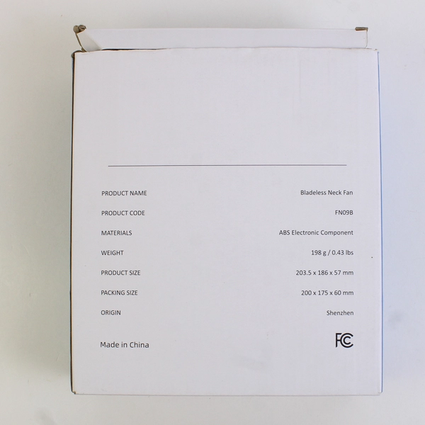 3-Speed Bladeless Hanging Neck Fan White FN09B TESTED WORKS