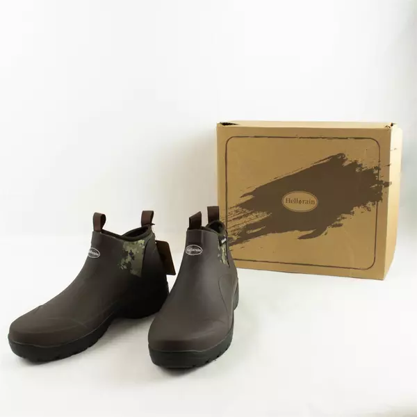 Hellorain Women's Ankle Boots Sz 11.5 Brown Camo New in Box