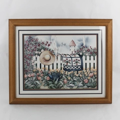 Country Garden Picture Laurie Korsgaden Framed Matted 