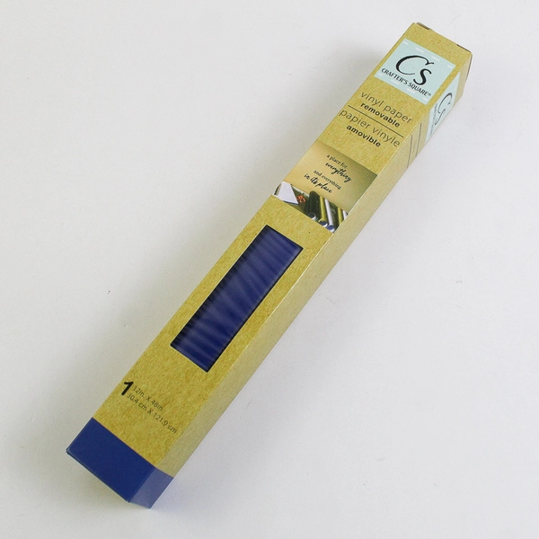 Lot Of 2 Crafter's Square Vinyl Paper Blue Glitter & Removable 12" x 48"