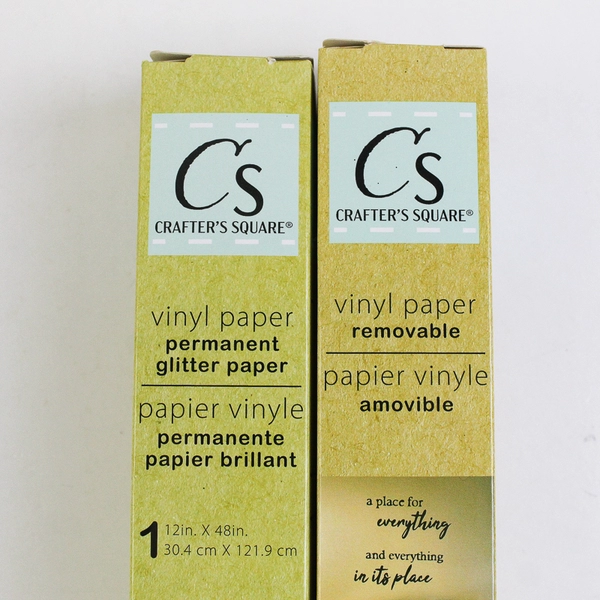 Lot Of 2 Crafter's Square Vinyl Paper Blue Glitter & Removable 12" x 48"