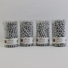 Lot Of 4 Allstate Floral & Craft Inc Matching Silver 9' Beads Garland