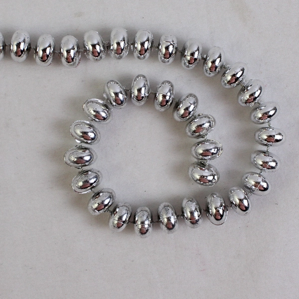 Lot Of 4 Allstate Floral & Craft Inc Matching Silver 9' Beads Garland