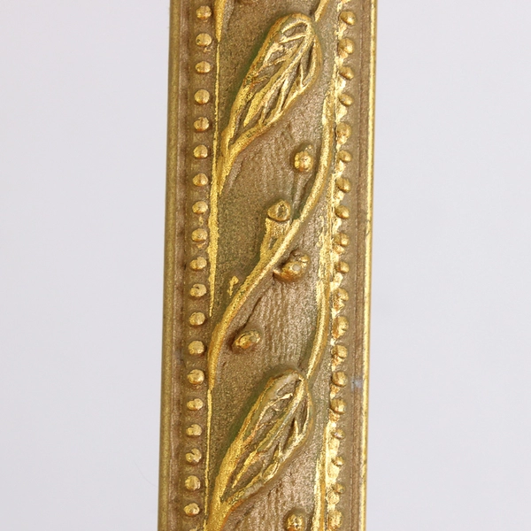 Vintage Gold-Painted Ornate Baroque Rococo Style Wooden Frame 7" x 14"