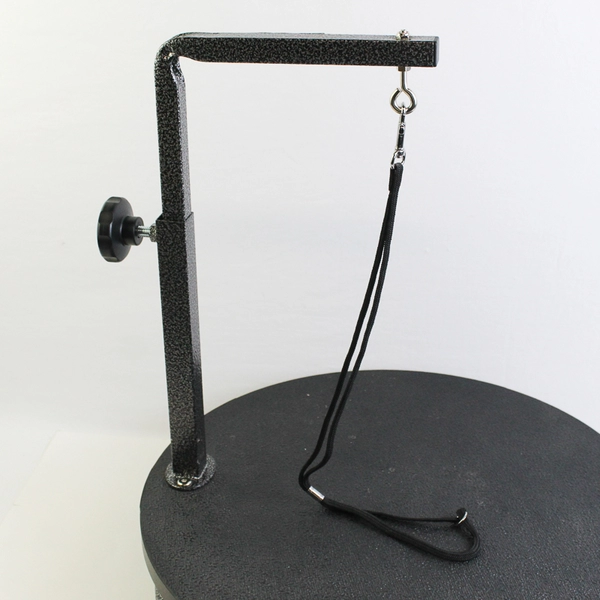 Master Equipment Small Pet Grooming Swivel Stand 18in Black Adjustable Height