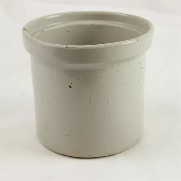Ceramic Grease Jar No Lid 6 x 6 x 5.5in Kitchen Crock