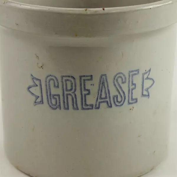 Ceramic Grease Jar No Lid 6 x 6 x 5.5in Kitchen Crock