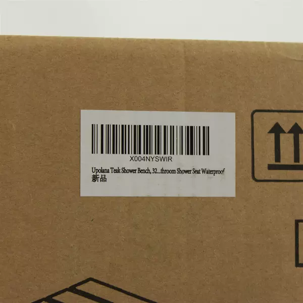 Upolana Teak Shower Bench Natural Finish Waterproof 31in x 14.5in New