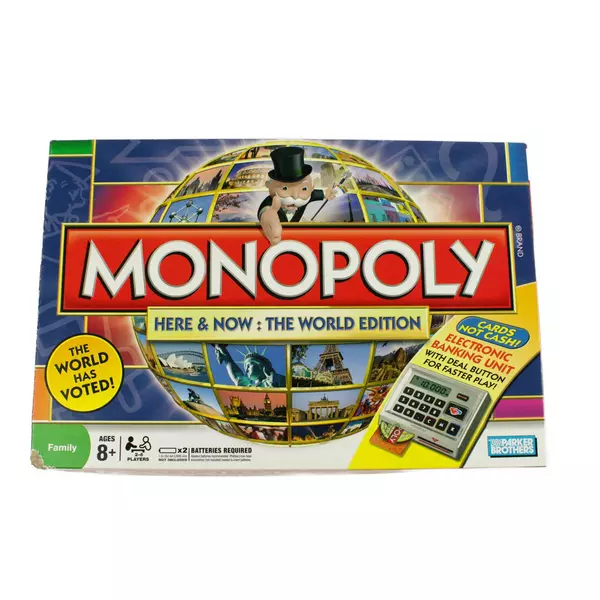 Monopoly Here & Now World Edition Electronic Banking Parker Brothers