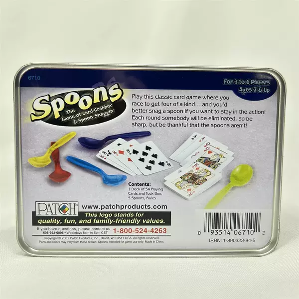 Spoons in Tin Card Game Party Travel Tin Edition