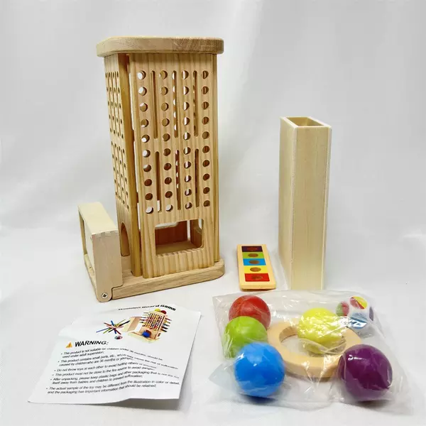 3-in-1 Montessori Wooden Board Game for Kids Educational Motor Skills Toy