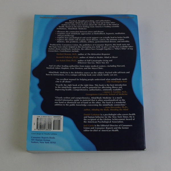 Mind Body Medicine: How to Use Your Mind for Better Health 1998 Paperback