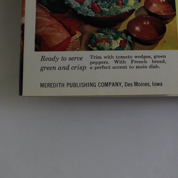 Better Homes & Gardens Salad Book Vintage 1958 Cookbook 350+ Recipes HC DJ