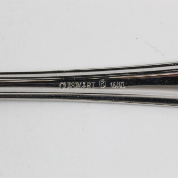 Lot of 6 Cuisinart Exeter Pattern 18/10 SS 5 Oval-Shaped Soup Spoons 1 Teaspoon