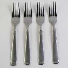 Lot of 4 Cambridge Silver Metro-Sand Pattern Dinner Forks SS 7.75" Rare HTF