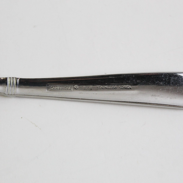 Lot of 4 Cambridge Silver Metro-Sand Pattern Teaspoons SS 6.25" Rare HTF