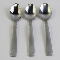 Lot of 3 Cambridge Silver Metro-Sand Pattern Teaspoons SS 6.25" Rare HTF