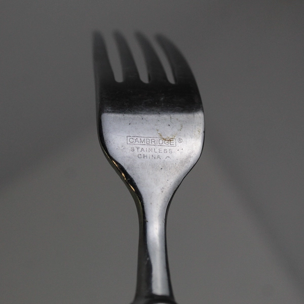 Lot of 4 Cambridge Silver Meridian Pattern Dinner Forks Stainless 8" Good