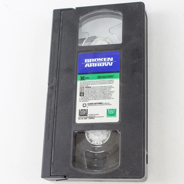 Broken Arrow VHS 1996 Movie John Travolta Christian Slater Action