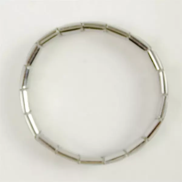 Zoppini Stainless Steel Initial Charm Bracelet BGF Pre-Owned Lightweight