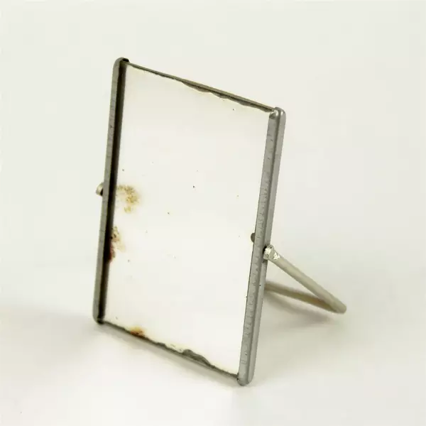 Vintage Pioneer Drug Co. Miniature Advertising Mirror 3.75x2.75in