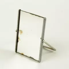 Vintage Pioneer Drug Co. Miniature Advertising Mirror 3.75x2.75in