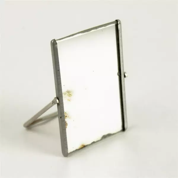 Vintage Pioneer Drug Co. Miniature Advertising Mirror 3.75x2.75in