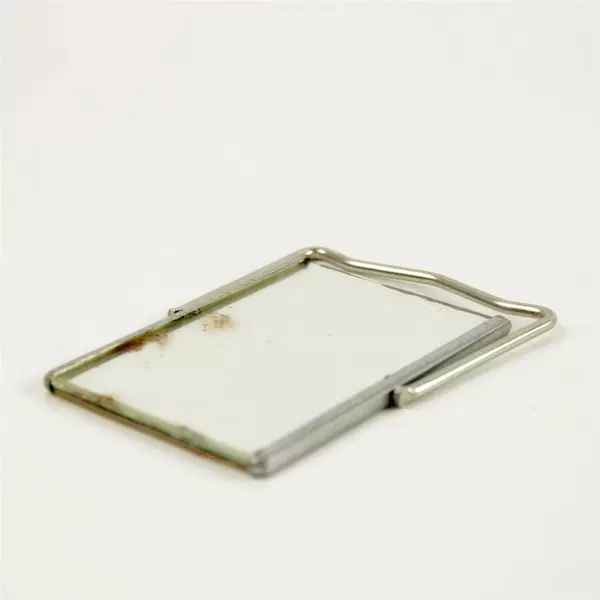 Vintage Pioneer Drug Co. Miniature Advertising Mirror 3.75x2.75in