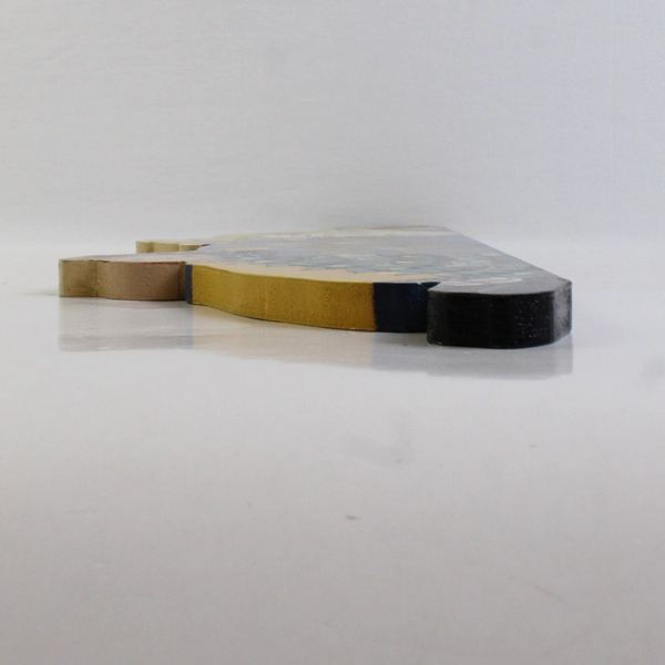 Vtg Handmade Hand Painted Wood Sign Merry Christmas 20”x7”