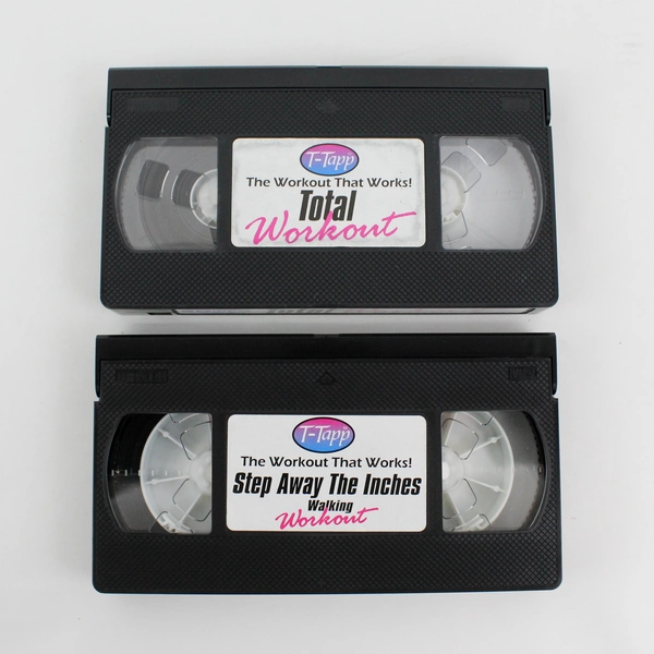 Lot Of 2 T-Tapp Total Workout & Step Away The Inches Walking Workout (2003, VHS)