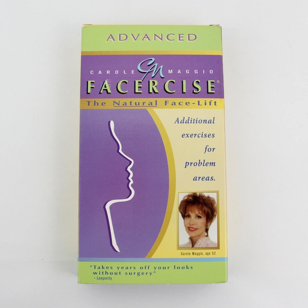 Lot Of 2 Carole Maggio Facercise: The Natural Face-Lift (VHS, Normal & Advanced)