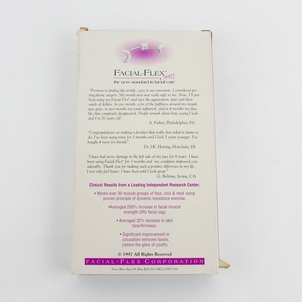 Facial-Flex Ultra: The New Standard In Facial Care (VHS, 1997, Facial-Flex Corp)