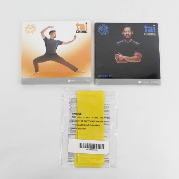 Lot Of 3 BeachBody Tai Cheng Master Class (2 DVD Set, 1 Strength Band, Unopened)