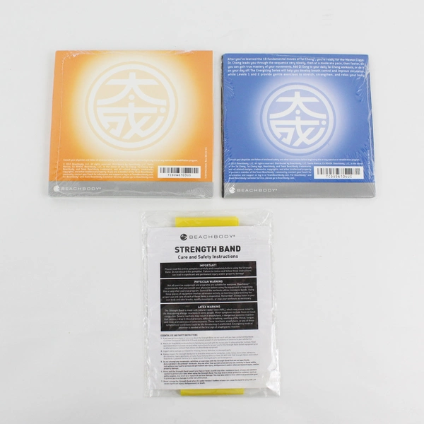 Lot Of 3 BeachBody Tai Cheng Master Class (2 DVD Set, 1 Strength Band, Unopened)