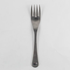 Robert Welch Pendulum Pattern 18/10 Stainless Solid Serving Fork 9.25 Rare