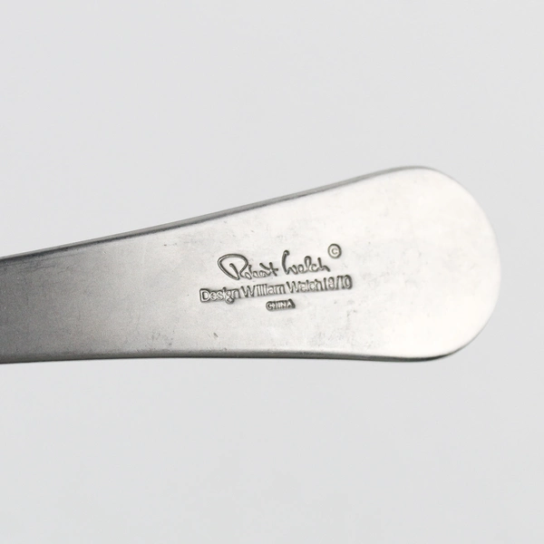 Robert Welch Pendulum Pattern 18/10 Stainless Solid Serving Fork 9.25 Rare