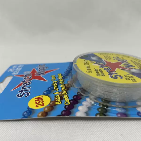 Stretch Magic Bead & Jewelry Cord 25 Meters 0.5 mm Diameter Clear New