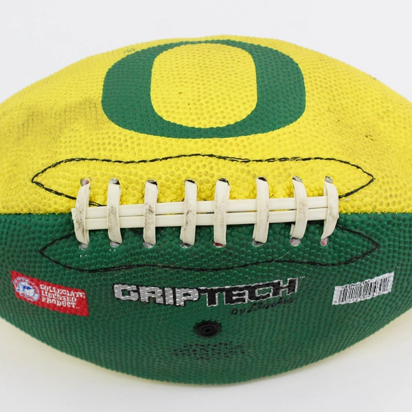 GripTech By Bridean Football Ball UO University of Oregon Ducks (Deflated)