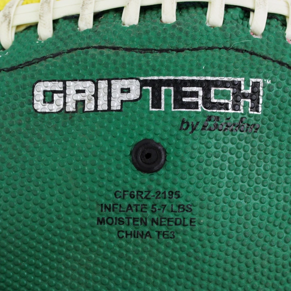 GripTech By Bridean Football Ball UO University of Oregon Ducks (Deflated)