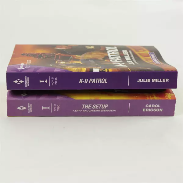 Lot of 2 Books: K-9 Patrol (Julie Miller) & The Setup (Carol Ericson)