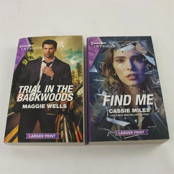 Lot of 2 Trial in the Backwoods & Find Me Paperback by Maggie Wells Cassie Miles
