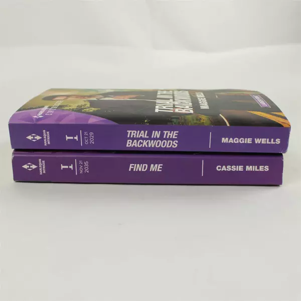 Lot of 2 Trial in the Backwoods & Find Me Paperback by Maggie Wells Cassie Miles