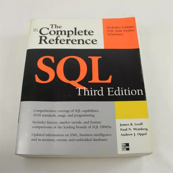 SQL The Complete Reference 3rd Edition Paperback SQL Reference Book